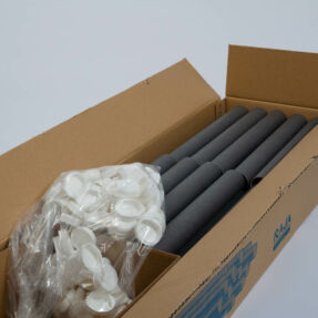 Raja EM2 crate Raja box with EM2 cardboard tubes