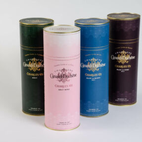 Canisters carton pour Champagne Canard Dûchene EM2