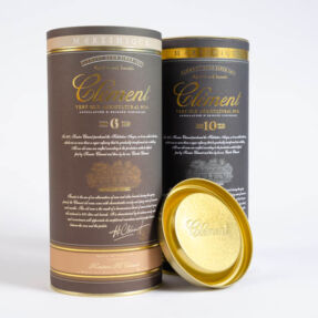 Cardboard canisters: Rhum Clément 10 and 6 years old EM2