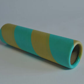 Tube carton Textile bi-couleur