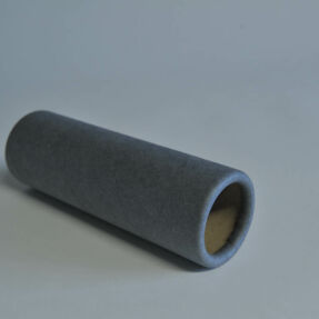 Gray cardboard tube